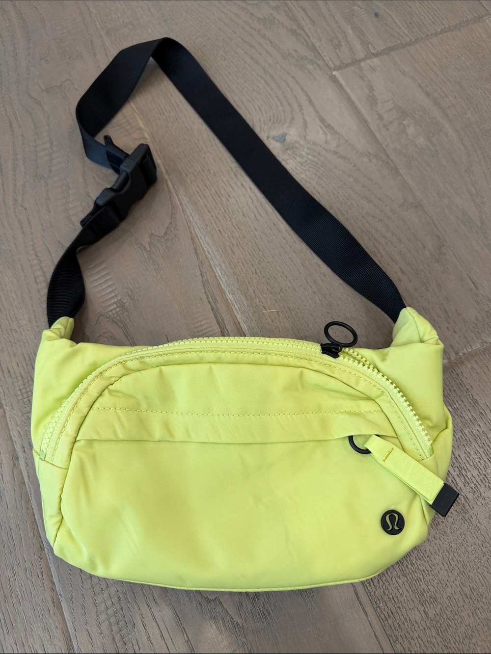 lululemon athletica Neon Lime Waist Pack with Black Strap